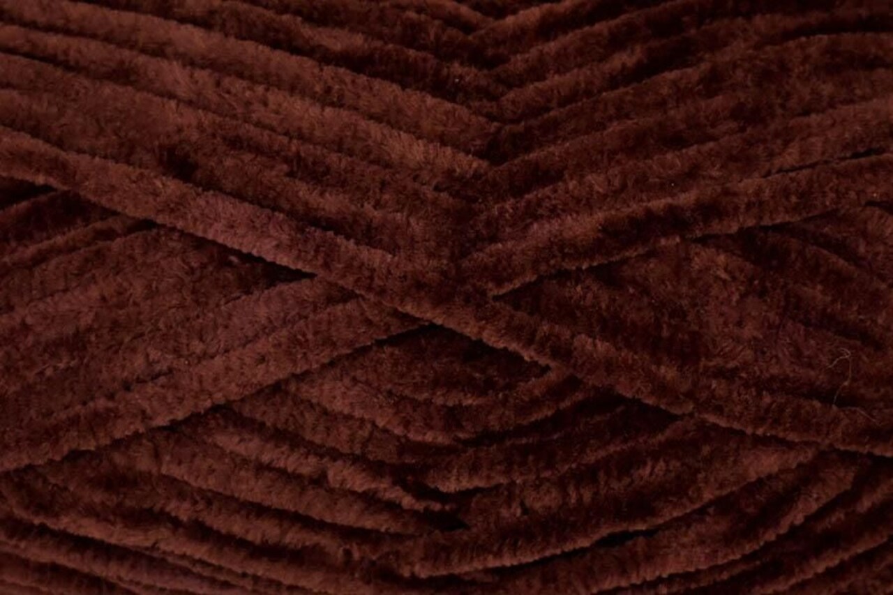 Bella Chenille by Universal Yarn - #123 Chocolate - 100% polyester super bulky yarn